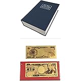 Mignon Lapin 辞書 型 隠し金庫 貴重品 セーフティボックス 財布 保管 本棚 に リアル に 溶け込む デザイン (03 Blue)