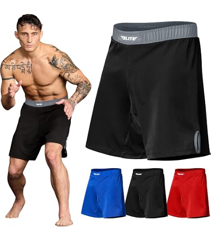 Amazon.co.jp: Elite Sports 柔術 BJJ メンズ MMA ファイトショーツ