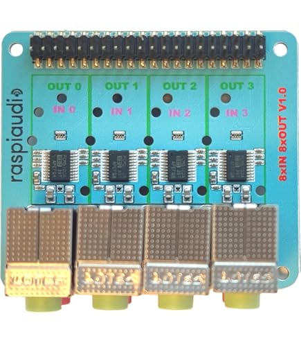 Carte Audio DAC PCM5122 Pour Raspberry Pi - Compatible GPIO 40 Broches - Sortie 3,5 Mm Et RCA - Haut Débit 384 KHz/32 Bits