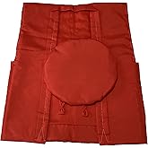 [着物ファン] 安心の日本製 還暦ちゃんちゃんこ 赤 無地 メッセージギフトカード付