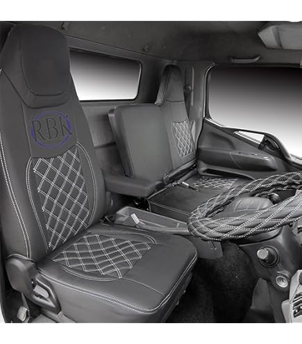 Amazon | シートカバー キャンター(ブルーテック) 8型 ワイドキャブ