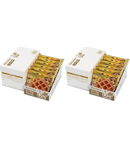 Amazon.co.jp: マネケン ベルギーワッフル メープル 6個入り お菓子 個