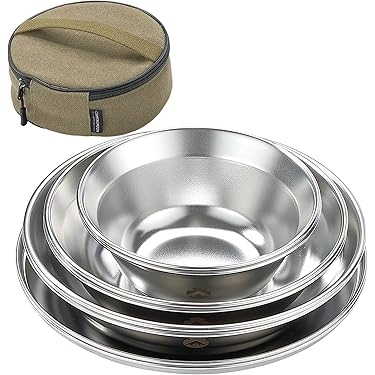 ステンレス製アウトドア皿4枚×7セット Amazon.co.jp 売れ筋ランキング: アウトドア用食器セット の中で