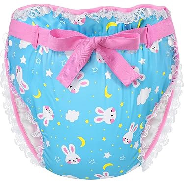 こ*ん様 【新品】大人用オムツカバー　ウサギ柄　水色　LLサイズ Amazon | Dream For You かわいい外羽タイプ大人用おむつカバー
