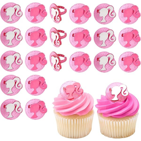 Pink Malibu Barbie Luncheon Napkins - Hot-Stamped Design, Pack Of 16, 6.5x6.5 Inch For Kids Birthday Party