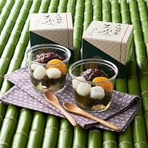Amazon.co.jp: 伊藤久右衛門 父の日 宇治抹茶あんみつ 4個入 (ゼリー