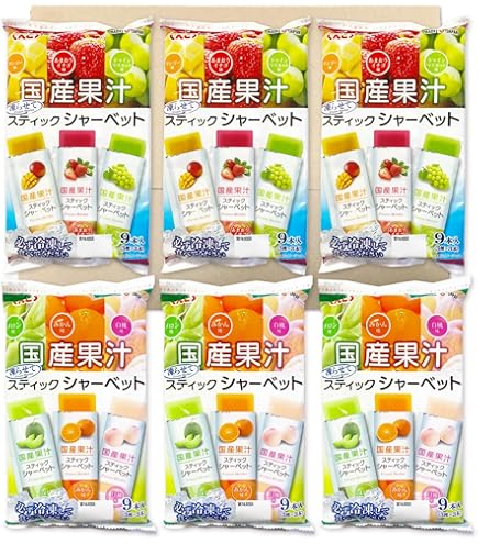 Amazon.co.jp: リボン 果汁100％フローズンシャーベット 9本×12袋