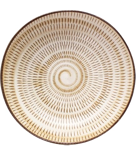 Amazon | 小石原焼 柳瀬本窯元 4寸皿 (12.5cm) 飛び鉋 飴縁 | 取り皿