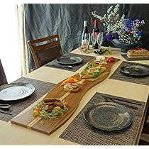 Amazon.co.jp: Humyhumy 木製プレート 4枚セット (幅約29cm X