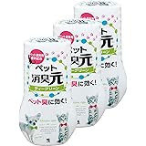【まとめ買い】消臭元 ペット用 消臭芳香剤 ティーグリーン 犬 猫 ペット トイレのニオイに 消臭 400ml×3個 (おまけ付き) 小林製薬
