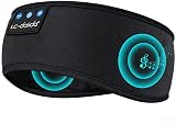 LC-dolida オーバーヘッドホン ヘッドバンドヘッドホン 睡眠用 ヘッドバンド Bluetooth5.4 ヘッドフォン スリープ ワイヤレス イヤホン スポーツ 柔らかい 吸汗速乾性 HiFiサウンド 防音イヤーマフ iPhone&Android対応 技術適合証明済 寝ホン ヘアバンド メンズ レディース 女の子 男の子に対応 ブラック
