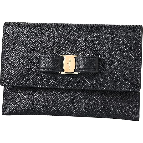 Amazon | FERRAGAMO フェラガモ 2つ折り財布 22D515 725300 NERO