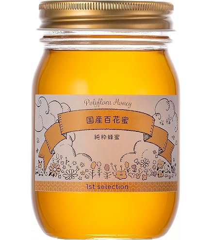 Amazon | 1st selection りんごはちみつ 500g ボトル 国産 蜂蜜 無添加 
