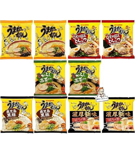 Amazon.co.jp: うまかっちゃん 黒豚とんこつ 鹿児島焦がしねぎ風味 5個