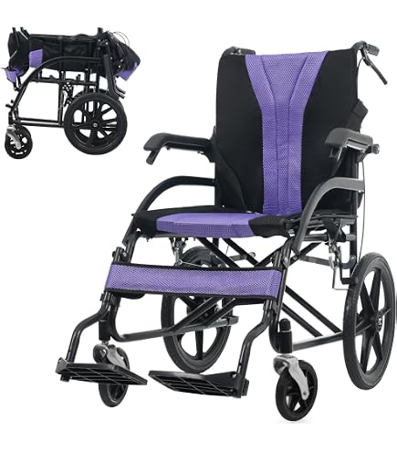 Amazon | 車椅子 軽量 折りたたみ 介助式 介助ブレーキ付き ダブル