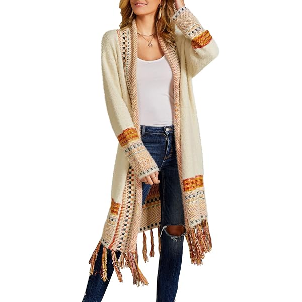 Women's Long Duster Cardigan - Soft Viscose Bamboo Open Front Maxi Cover-Up - View #12
