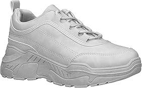 white platform shoes amazon