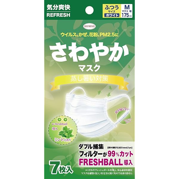 Amazon.co.jp: ユニ・チャーム 超快適マスク す～っとミント ふつう (7
