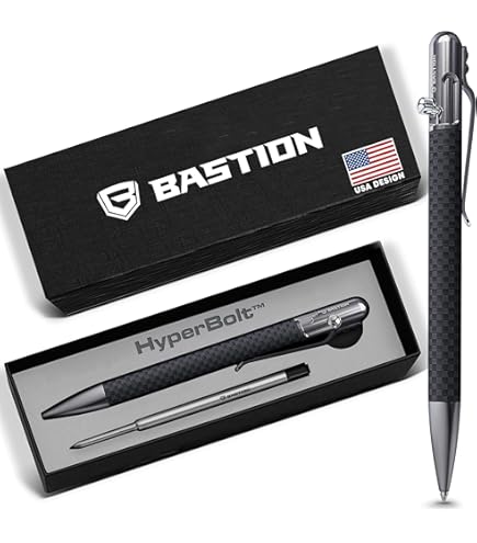 Amazon | BASTION® ラグジュアリーボルトアクションペン、軽量EDCペン