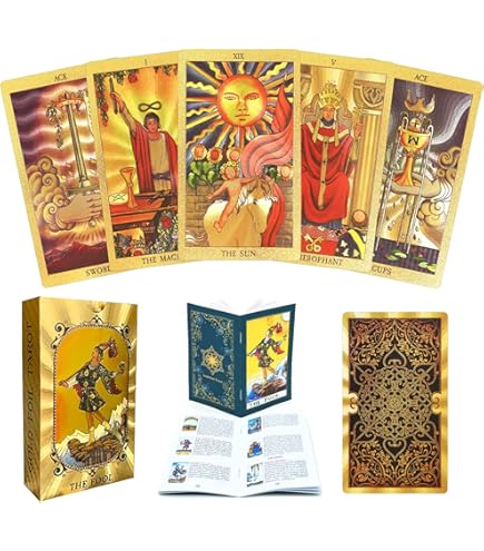 Terra Qi Goddess Oracle | Gold Foil 44 Card Deck with Guidebook