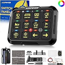 AUXBEAM スイッチパネル　自動調光機能　タッチコントロールパネル　プラド Amazon.co.jp: Auxbeam 8ギャングスイッチパネル BA80 自動調光