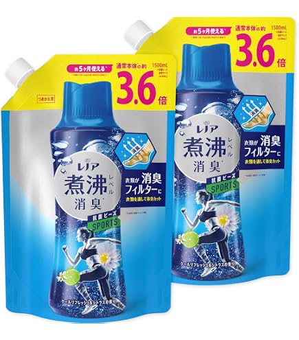 Amazon | レノア 超消臭 煮沸レベル消臭 抗菌ビーズ スポーツ クール