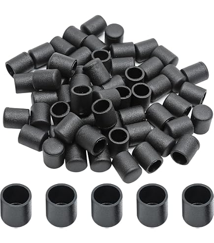 Uxcell 100-Pack Rubber Thread Protectors - 3.5mm ID Round End Caps, Black Flexible Tube Caps For Screws, Furniture, Tubing - View #11