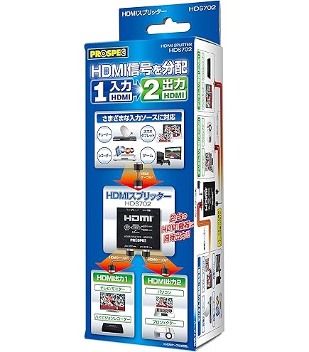 Amazon | GOPPA GP-HDSP14H460 4K/60Hz対応HDMI分配器（1入力:4出力