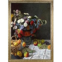 Amazon.co.jp: ポスター クロード モネ (花と果物のある静物) A3