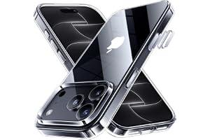NIMASO iPhone 18 Pro / 17 Pro 用 ケース クリア 黄変防止 耐衝撃 ワイヤレス充電対応 傷つき防止(6.3インチ) | いphone18Pro/17Pro対応 PC背面 カメラコントロールカバー付き 薄型 軽量 米軍MI