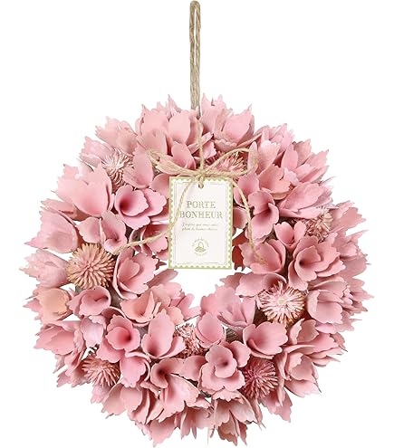 Amazon | 桜リース 直径48cm 1個 【 造花 春の玄関ドア飾り さくら