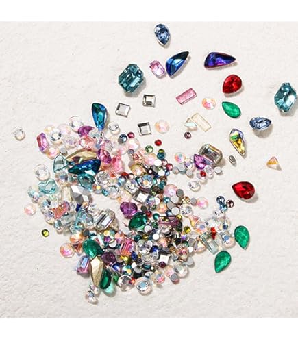 Amazon.co.jp: ネイル パーツ セット 54 台座付き ストーン