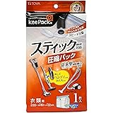 東和産業 衣類圧縮袋 スティック掃除機対応 1枚入 100×80×32cm マチ付き 衣類収納 ふつうの掃除機も使える