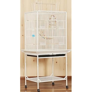 Ruexue 鳥かご 前後透明アクリルパネル(幅46×奥行43×高さ86cm) Ruexue 鳥かご 前後透明アクリルパネル(幅46×奥行43×高さ86cm