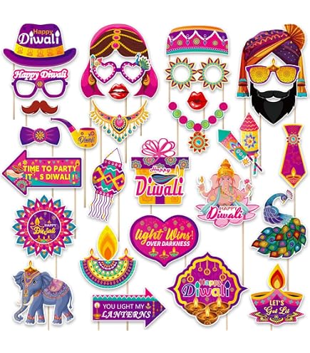 Arosche Extra Large Happy Diwali Banner 72" X 48" India Festival Of Lights Peacock Diwali Backdrop Decorations Party Supplies Photography Background For Indoor Outdoor Garden,Yard,Party Home Decor
