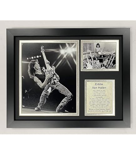 Amazon.co.jp: Cheogket Eddie Van Halen ポスター 金属製 ブリキ看板