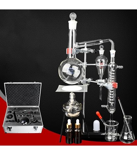 Amazon.co.jp: 100mlエッセンシャルオイル蒸留アルコール水蒸留器化学