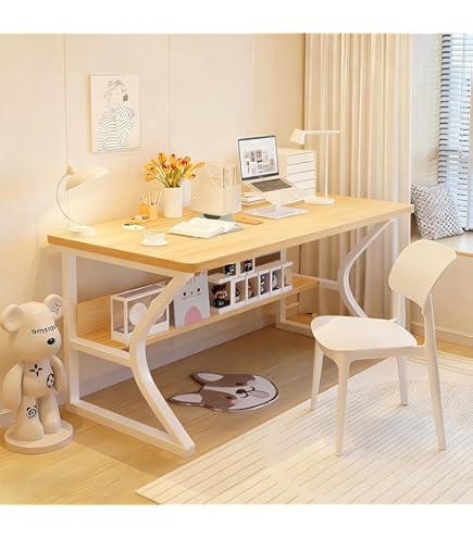 Amazon | Tribesigns シェルフデスク パソコンデスク 収納ラック 幅