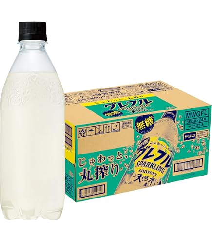 Amazon.co.jp: サントリー天然水 丸搾り SPARK 無糖 グレープフルーツ