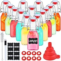 Amazon.co.jp: Mrhuazhai スイングトップガラスボトル 15個 4