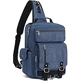 Leaper(リーパー) ビッグ ボディバッグ ショルダーバッグ ワンショルダーバッグ ミリタリーバッグ キャンバス a4 大容量 13インチPC メンズ 斜めがけ カバン おしゃれ 肩掛け 旅行 通勤 通学 人気 アウトドアYF3108