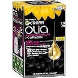 Garnier, Permanent Hair Colour, Ammonia Free and Nourishing, Olia, 1.0 Deep Black