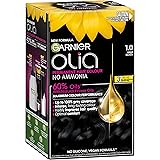 Garnier, Permanent Hair Colour, Ammonia Free and Nourishing, Olia, 1.0 Deep Black