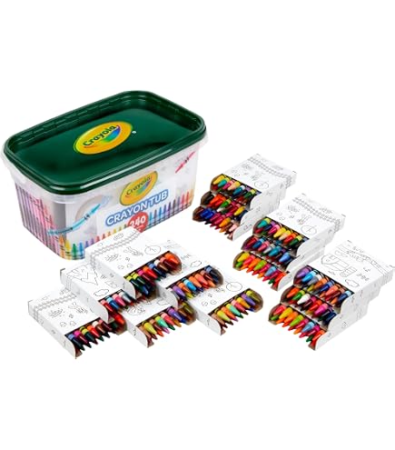 Cra-Z-Art 96ct Crayons in Flip-Top Box with Sharpener : Amazon.sg