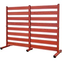 ALMAX畳めるフェンス 幅120×高さ150 木目調ブラウン ラティス DIY アルマックス（ALMAX） たためる アルミフェンス 木目調 幅120高さ