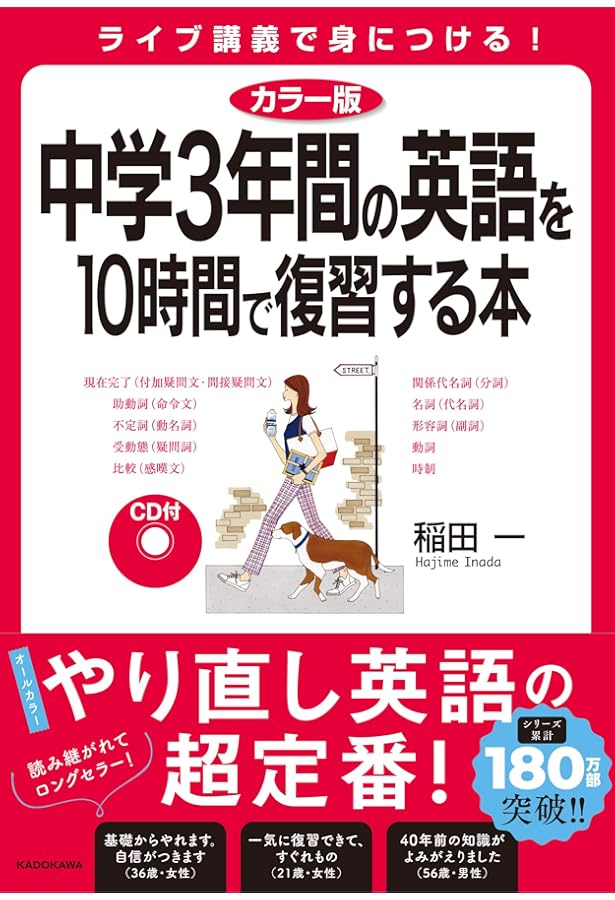 カラー版 CD付 高校3年間の英語を10日間で復習する本 | 稲田 一 |本