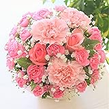 【 花金・高岡本店】NEW【ぴんく】 ピンクいっぱいのフラワーアレンジメント☆茶バスケット（季節や仕入れにより色の濃淡は変わります） 生花 送別会 入学 誕生日 母の日 花 贈り物 アレンジ 還暦 記念日 結婚 御祝 お祝い お礼 内祝い