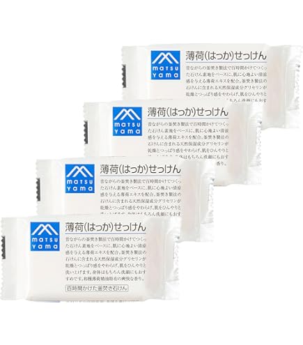 Amazon | 七色 お風呂のせっけん ミントの香り(無添加石鹸) 100g×3個入