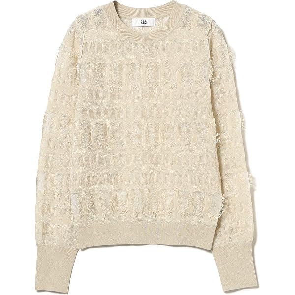 Amazon | [レイビームス] L/Sニット RBS ケーブル ダブル