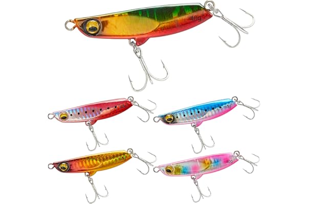 人気の製品 19年 新作 リップレスミノー 5セット 125ｆ 22ｇ ルアーセット対象魚 シーバス ヒラスズキ ヒラメ マゴチ Lesrobesdefanny Fr